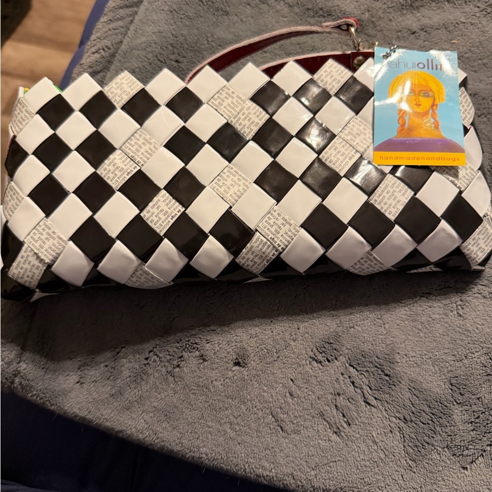 Nahui Ollin Clutch Bag Purse Recycled Candy Wrappers. New with tags.